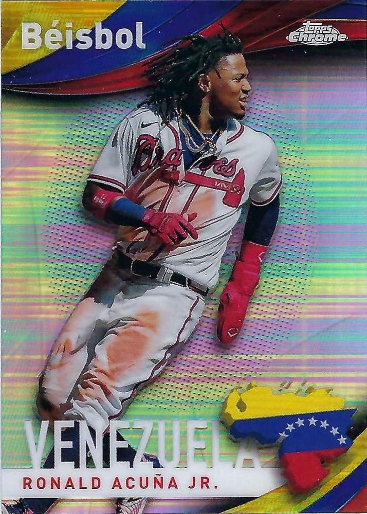 2021 Topps Chrome Beisbol B1 Ronald Acuna Jr.