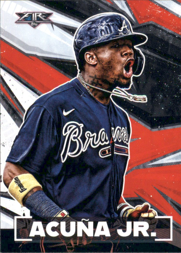 2021 Topps Fire 100 Ronald Acuna Jr.