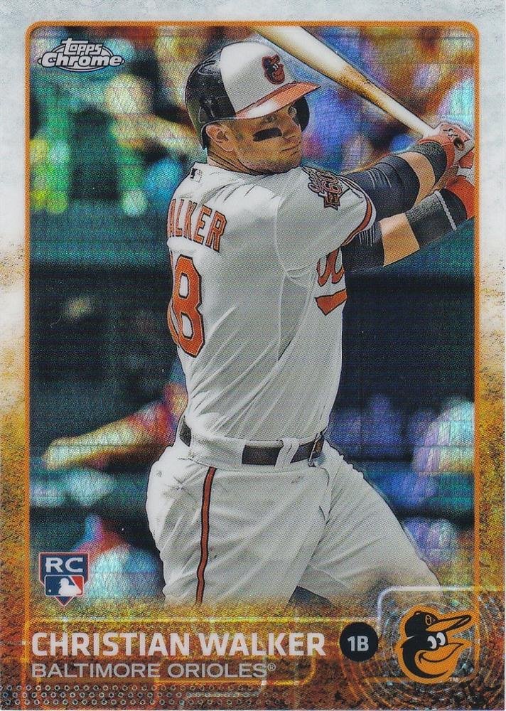 2015 Topps Chrome Prism Refractors 192 Christian Walker