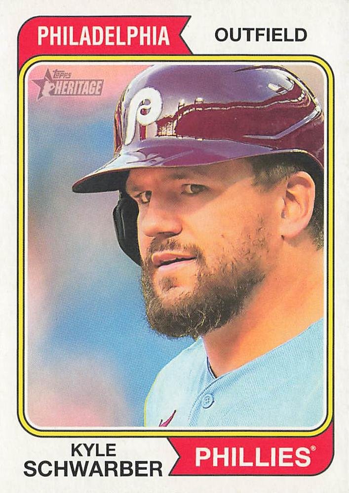 2023 Topps Heritage 174 Kyle Schwarber