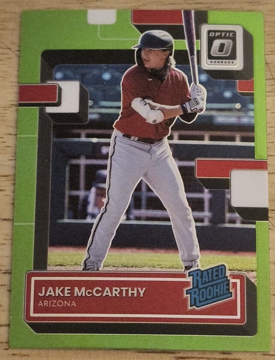 2022 Donruss Optic Lime Green 73 Jake McCarthy RR