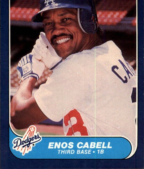 1986 Fleer 126 Enos Cabell