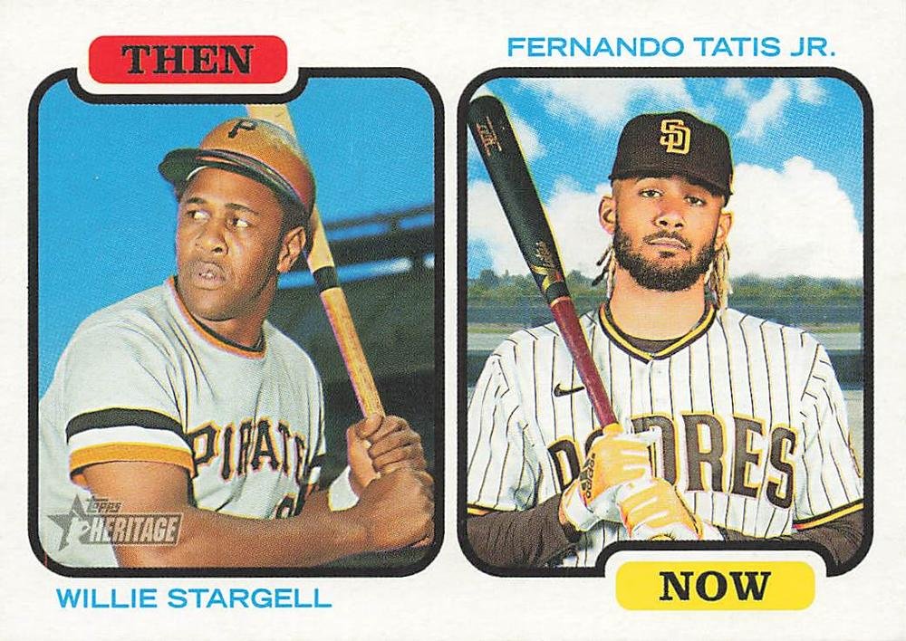 2022 Topps Heritage Then and Now TANST Willie Stargell/Fernando Tatis Jr.
