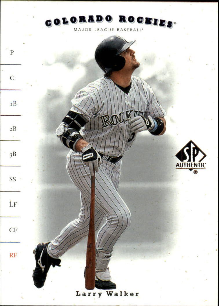2001 SP Authentic 90 Larry Walker