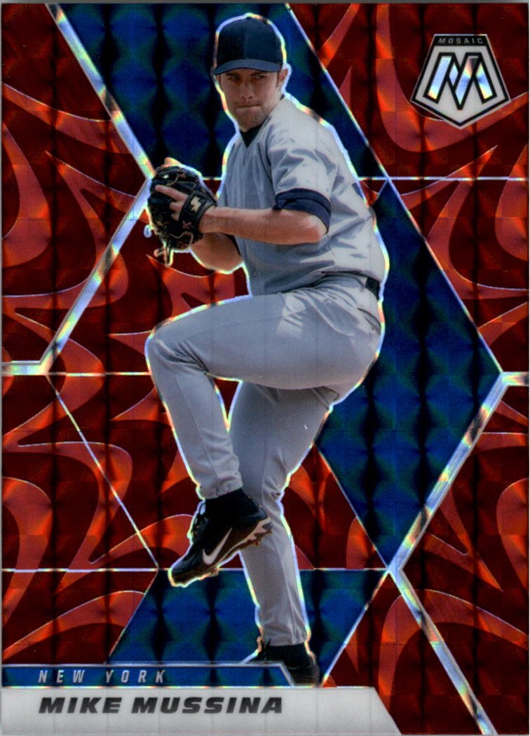 2021 Panini Mosaic Mosaic Reactive Red 41 Mike Mussina
