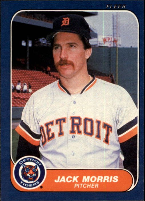 1986 Fleer 232 Jack Morris
