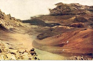 HALEAKALA  "HOUSE OF THE SUN" CRATER MAUI HAWAII PICTURE POSTCARD #142 UNUSED