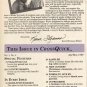 CROSS QUICK CROSS STITCH BACK ISSUE CRAFTS MAGAZINE APRIL - MAY 1989 MINT