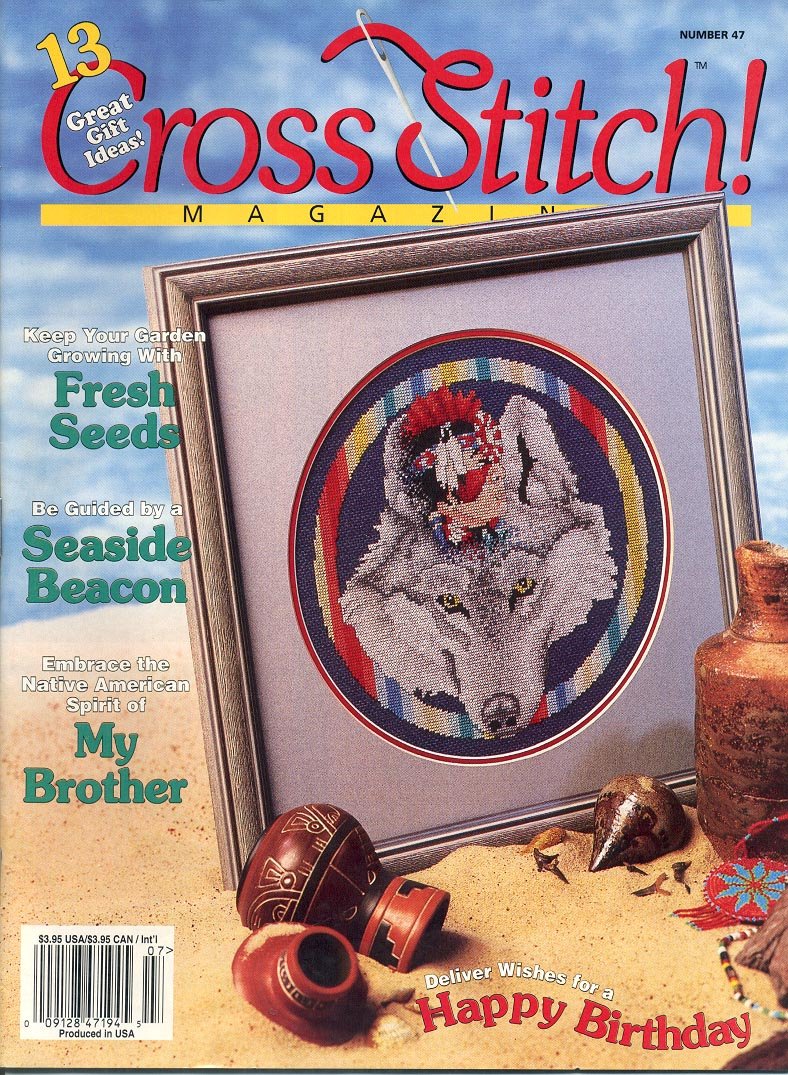 CROSS STITCH MAGAZINE 47 BACK ISSUE JUNE JULY 1998 NEAR MINT