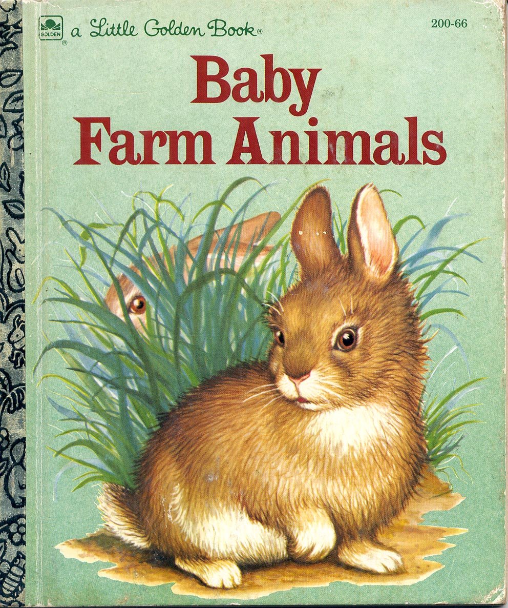 A LITTLE GOLDEN BOOK BABY FARM ANIMALS 20066 CHILDREN'S HB BOOK
