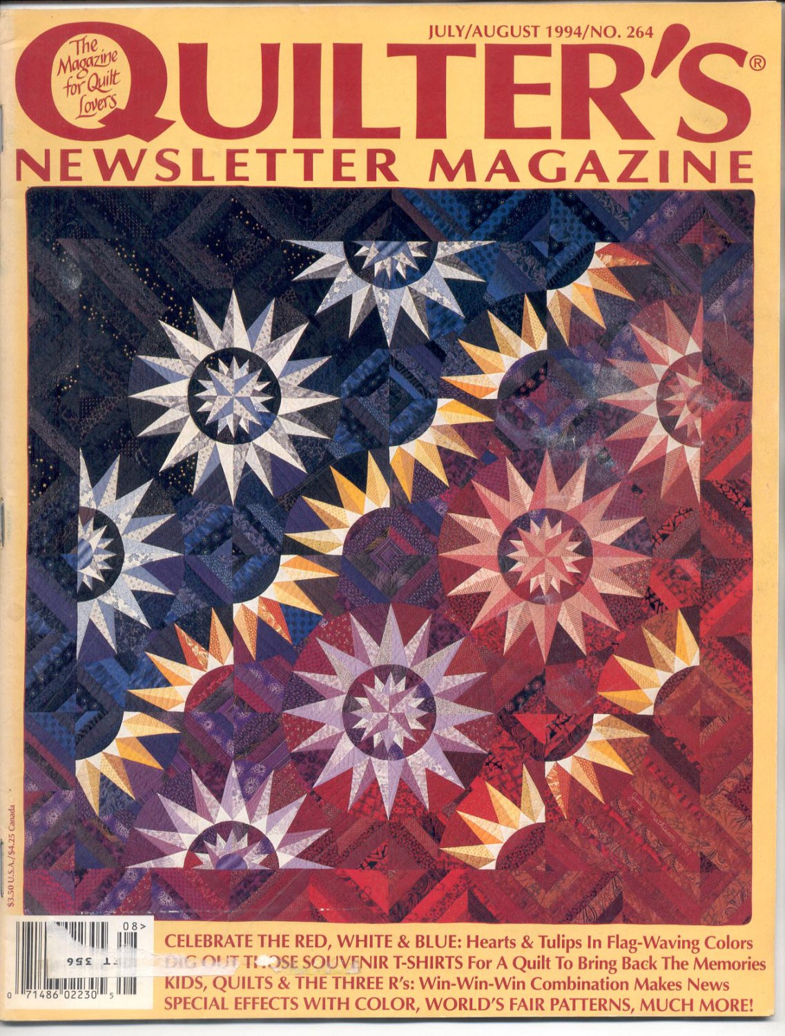 QUILTER'S NEWSLETTER MAGAZINE BACK ISSUE CRAFT MAGAZINE JULY AUGUST