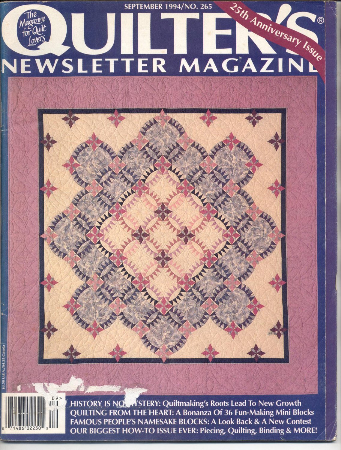 QUILTER'S NEWSLETTER MAGAZINE BACK ISSUE CRAFT MAGAZINE ...