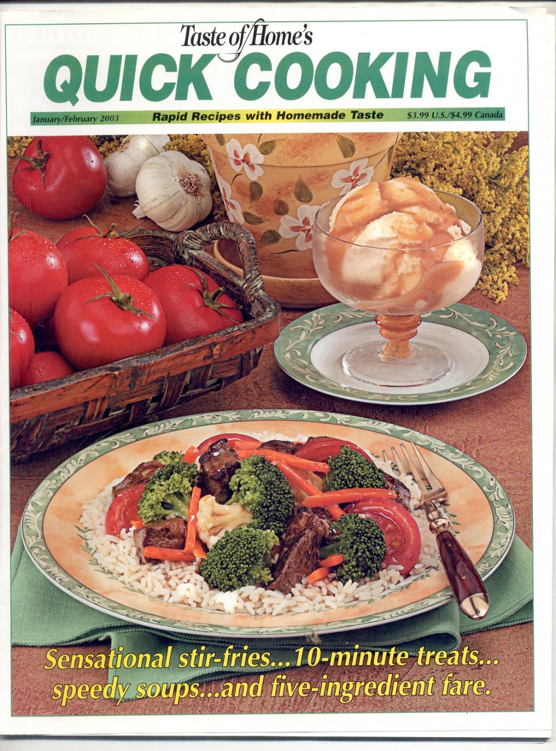 TASTE OF HOME'S QUICK COOKING MAGAZINE ~SPEEDY SOUPS & 10 MIN TREATS
