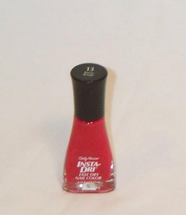 SALLY HANSEN INSTA-DRI FAST DRY NAIL COLOR POLISH ~ RACEY ROUGE # 13 ~ DISC HTF NOS