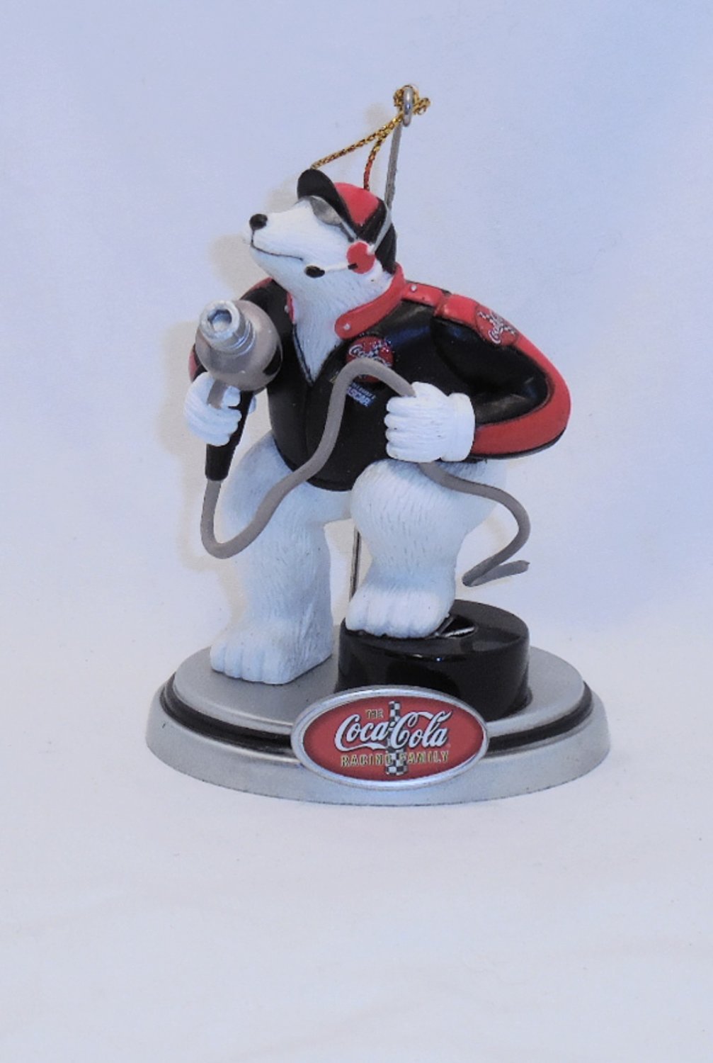 COCA COLA COKE NASCAR PITCREW W/ IMPACT WRENCH COLLECTIBLE ORNAMENT NM D131