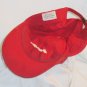 VINTAGE COCA COLA COKE HAT CAP RED W/ METAL CLASP CLOSURE ADJUSTABLE USED D18