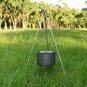 Camping Tripod for Fire Hanging Pot Outdoor Campfire Cookware Picnic Cooking Pot