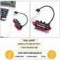 Road Bike Rechargeable LED Tail light Taillight USB Rear Safety Warning Bright
