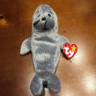 TY Beanie Baby  “Slippery” the Seal  Gasport  1998 & 1999 - Retired  MINT Errors