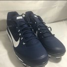 Nike Air Max Clipper Men's Navy/White Metal Baseball Cleats Size 12 Flywire