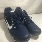 Nike Air Max Clipper Men's Navy/White Metal Baseball Cleats Size 12 Flywire