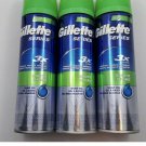 Gillette Series 3X Shave Gel Sensitive 7 Ounce (3 Cans) 7oz. Each With Aloe