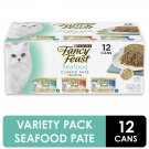 Purina Fancy Feast Seafood Classic Pate Variety Wet Cat Food, 3 oz (12 Cans)