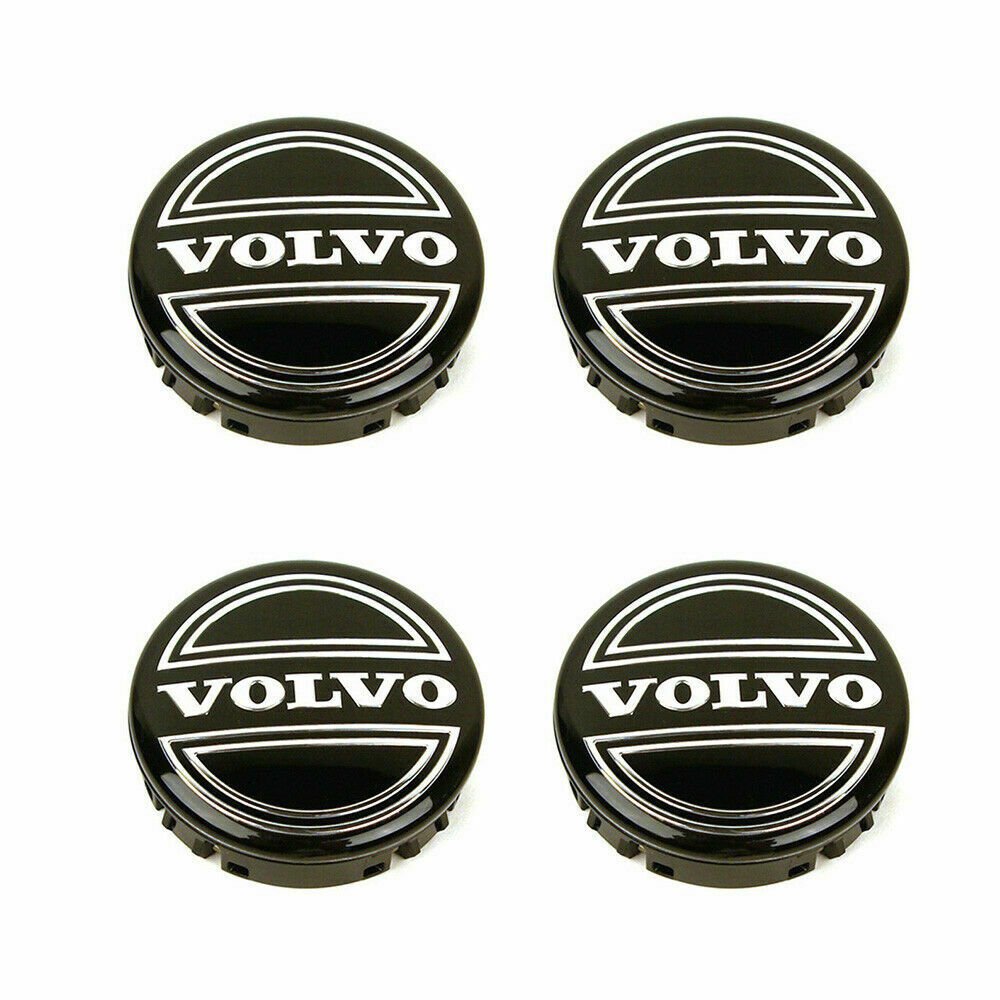 64mm Volvo Black Center Cap Wheel Hub Cap