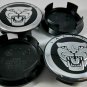 59mm Jaguar Black Silver Center Cap Wheel Cover Hubcap XF XJS