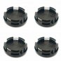 64mm JEEP Black Hubcap Wheel Cover Center Cap Set