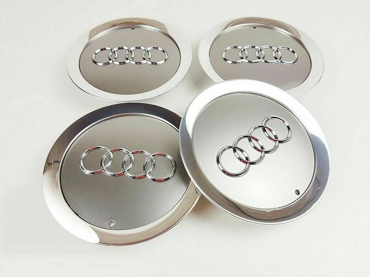 145mm Audi Gray Hubcap Cover Cap Center Cover Wheel Cover Set