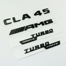 CLA45 AMG TURBO 4MATIC Black Sticker Logo 3D Emblem Exterior Design Sign Trunk Side
