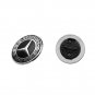 57mm Mercedes Black Silver Front Replacement Emblem