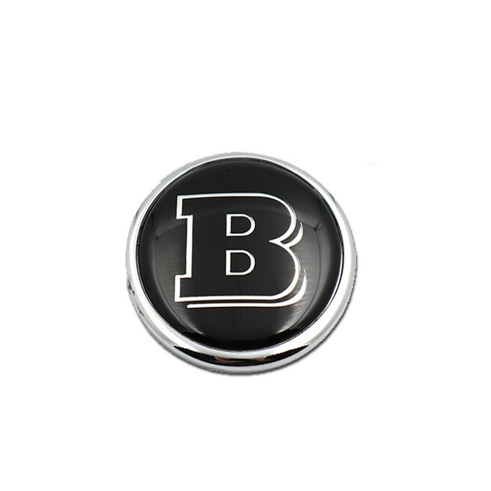 57mm Mercedes-Benz Brabus Black Silver Front Replacement Emblem