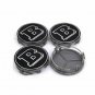 75mm BRABUS Black Silver Hubcap Center Cap Wheel Cover