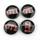 65mm GTI Black Red Hubcap Center Wheel Cover