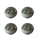 56mm Hyundai Silver Grey Hubcap Wheel Center Cap Cover Set
