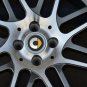 60mm SMART Black Yellow Hubcap Wheel Cover Center Cap Set