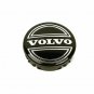 64mm Volvo Black Hubcap Cover Wheel Center Cap Set