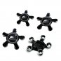 135mm ABT Sportsline Black Hubcap Cover Wheel Center Cap Set