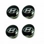 59mm Hyundai Black Silver Hubcap Wheel Cover Center Cap Set