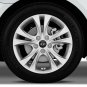 59mm Hyundai Black Silver Hubcap Wheel Cover Center Cap Set