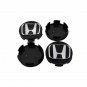 69mm Honda Black Silver Hubcap Cover Wheel Center Cap