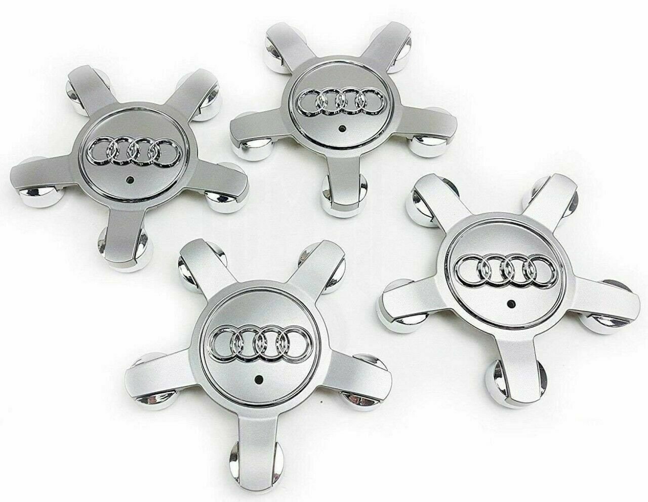 135mm Silver Hubcap Cover Wheel Center Cap for Audi 8R0601165