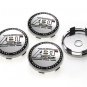 60mm ABT Logo Chromed Hubcap Wheel Cover Center Cap Set