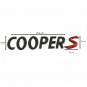 Mini Cooper S Black Red Emblem Sticker Logo Badge 3D