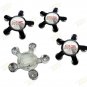 135mm OZ Racing Black Silver Red Hubcap Hubcap Wheel Cover Center Cap Set