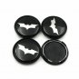 60mm Batman Black White Hubcap Wheel Cover Center Cap Set