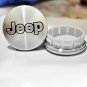 56mm JEEP Silver Black Hubcap Wheel Cover Center Cap Set