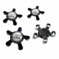 135mm ABT Black Chrome Hubcap Wheel Cover Center Cap Set